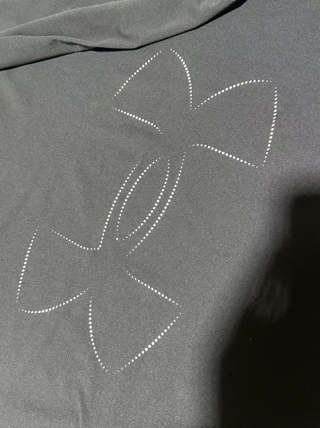 Fabric Punching — material sample photographed on white