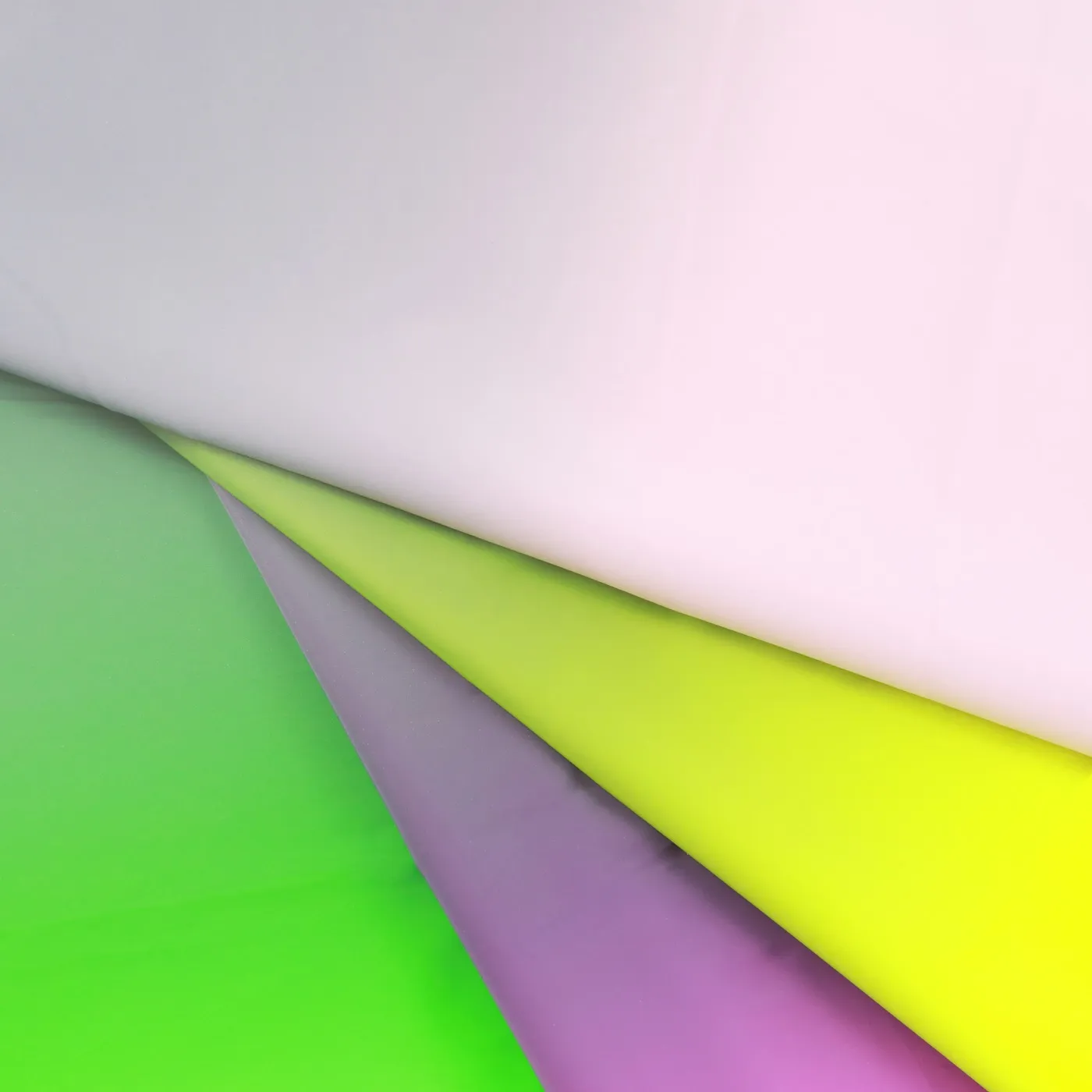 Gradient Reflective Fabric — material sample photographed on white