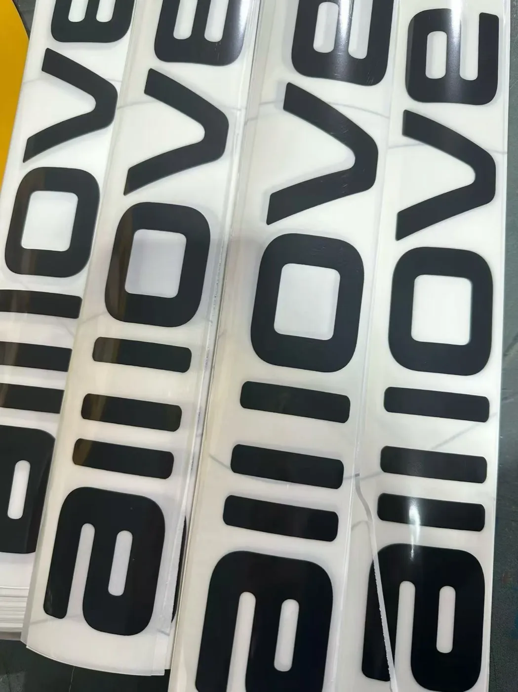 Ink Heat Transfer — material sample photographed on white