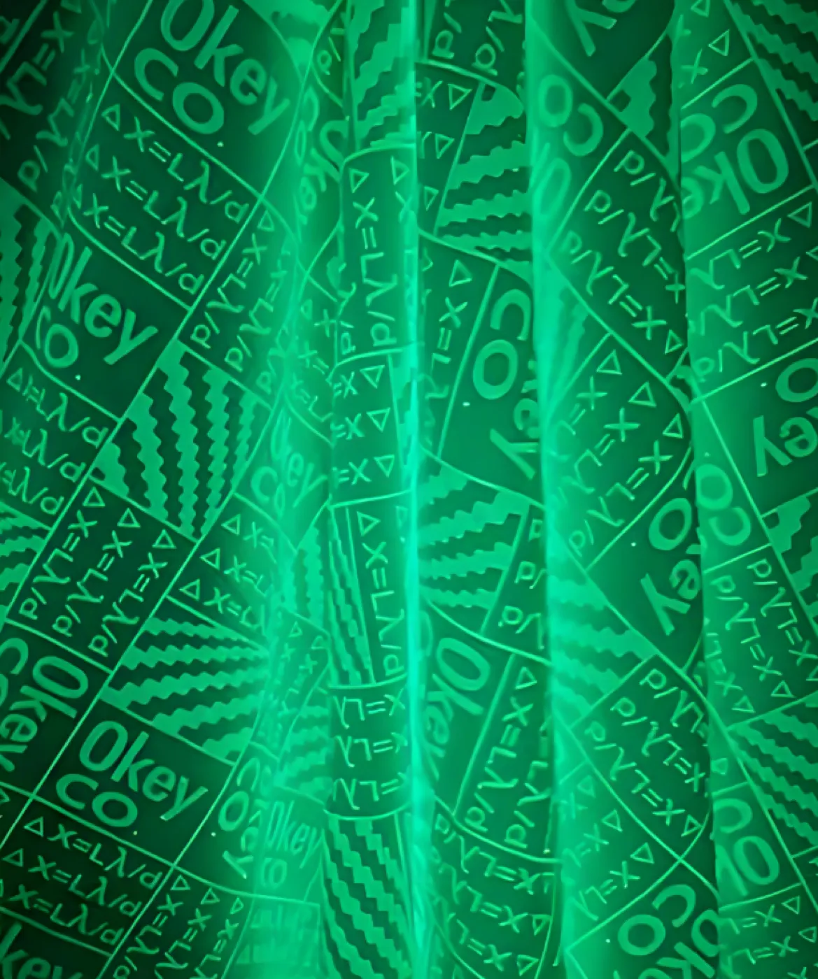 Luminous Fabric — material sample photographed on white